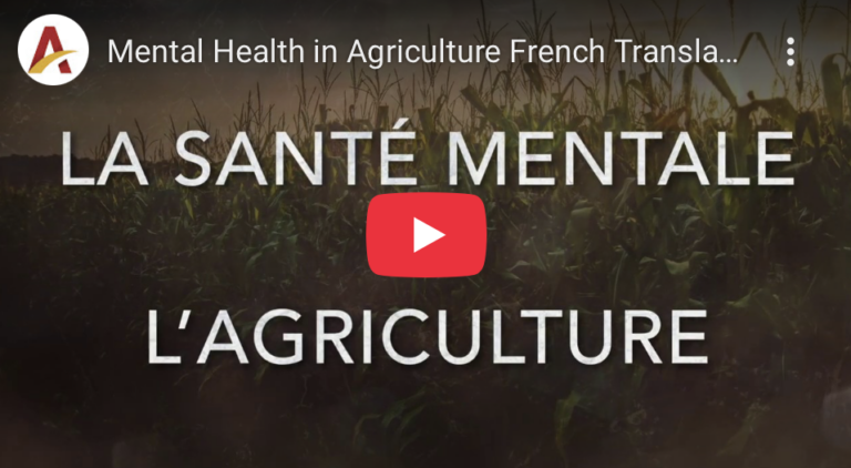Mental Health in Agriculture French Translation